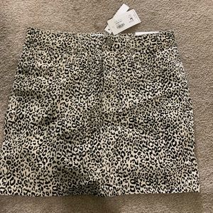 Cheetah print skirt